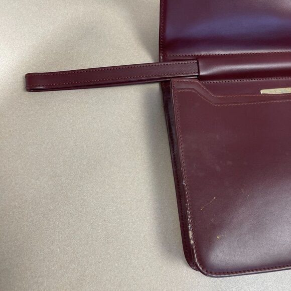 Cartier Must de Cartier Burgundy Leather Clutch w/ Retractable Strap  - Preowned - Picture 9 of 14
